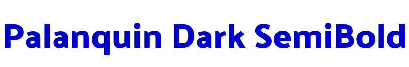 Palanquin Dark SemiBold フォント